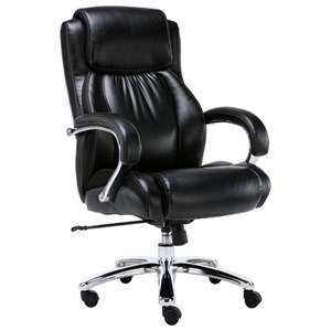 Кресло офисное BRABIX PREMIUM "Status HD-003", нагрузка до 250 кг, рециклированная кожа, хром, черное, 531821 - фото 2679448