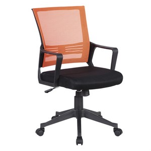 Кресло BRABIX " Balance MG-320", с подлокотниками, комбинированное черное/оранжевое, 531832 - фото 2679521