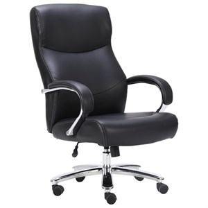 Кресло офисное BRABIX PREMIUM "Total HD-006", НАГРУЗКА до 180 кг, экокожа, хром, черное, 531933 - фото 2679774