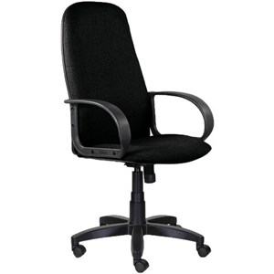Кресло офисное BRABIX "Praktik EX-279", ткань/кожзам, черное, 532017 - фото 2683034