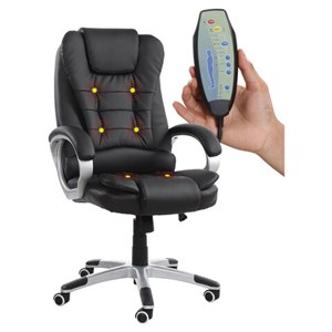 Кресло офисное BRABIX "Comfort MS-003", 6 массажных модулей, экокожа, черное, 532521 - фото 2683867