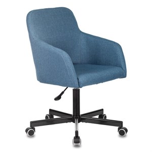 Кресло CH-380M, пятилучие металлическое, ткань, серо-голубое, 1430562 - фото 2684663