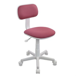 Кресло детское CH-W201NX, без подлокотников, пластик белый, розовое, 477005 - фото 2684926