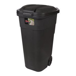 Контейнер 110 литров для мусора, с крышкой, на колесах, 84х54х58 см, пластиковый, PLAST TEAM, РТ9957 - фото 2689364