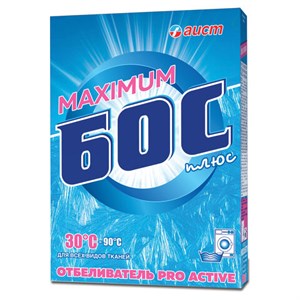 Средство для отбеливания и чистки тканей 600 г, БОС плюс "Maximum", порошок - фото 2690628