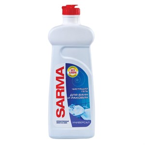 Чистящее средство для ванн и раковин антибактериальное 500 мл SARMA "Свежесть", гель, без хлора, 80796 - фото 2692388