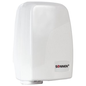 Сушилка для рук SONNEN HD-120, 1000 Вт, пластиковый корпус, белая, 604190 - фото 2693121
