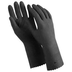 Перчатки латексные MANIPULA "КЩС-1", двухслойные, размер 10 (XL), черные, L-U-03/CG-942 - фото 2696191