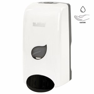 Дозатор для жидкого мыла LAIMA PROFESSIONAL ECO, НАЛИВНОЙ, 1 л, белый, ABS-пластик, 606551 - фото 2697981