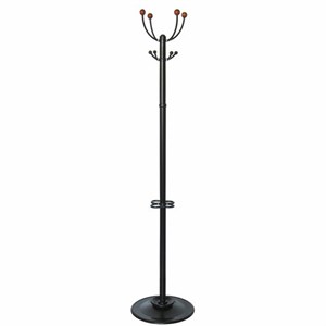 Вешалка-стойка "Квартет-З", 1,79 м, основание 40 см, 4 крючка + место для зонтов, металл, черная - фото 2701011