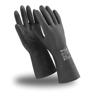 Перчатки неопреновые MANIPULA ХИМОПРЕН, хлопчатобумажное напыление, К80/Щ50, размер 10-10,5 (XL), черные, CG-973 - фото 2704372