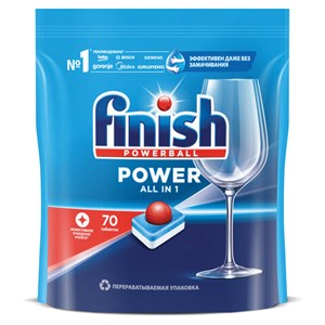 Таблетки для посудомоечных машин 70 шт. FINISH Power "All in 1", 3213237 - фото 2704385