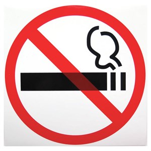 Знак "Знак о запрете курения", диаметр - 200 мм, пленка самоклеящаяся, 610829/Р35Н, 610829/Р 35Н - фото 2707019