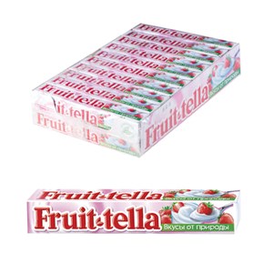 Жевательная конфета FRUITTELLA (Фруттелла) "Клубничный йогурт", 41 г, 86785 - фото 2707174