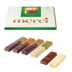 Конфеты MERCI ассорти из шоколада с миндалем, 250 г, ГЕРМАНИЯ, 014457-20 - фото 2707197