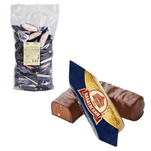 Конфеты шоколадные БАБАЕВСКИЙ с дробленым миндалем и вафельной крошкой, 1000 г, пакет, ББ12279 - фото 2707215