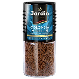 Кофе растворимый JARDIN "Colombia Medellin" 95 г, стеклянная банка, сублимированный, 0627-14 - фото 2707262