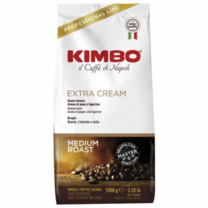 Кофе в зернах KIMBO "Extra Cream" 1 кг, ИТАЛИЯ - фото 2707285