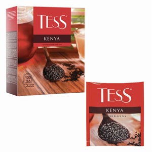 Чай TESS "Kenya" черный кенийский, 100 пакетиков в конвертах по 2 г, 1264-09 - фото 2707355