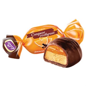 Конфеты шоколадные KONTI "Сладкое созвучие" со вкусом шоколада и апельсина, 1000 г, пакет, 13914 - фото 2708134