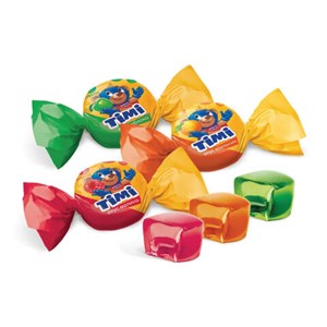 Конфеты желейные TIMI "Mix" со вкусами яблока, апельсина и малины, 1000 г, пакет, 15880 - фото 2708147