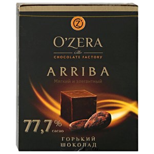 Шоколад порционный O'ZERA "Arriba", горький (какао 77,7%), 90 г, 684 - фото 2708209