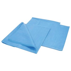 Комплект одноразового постельного белья КХ-19, нестерильный, 3 предмета, 25 г/м2, голубой ГЕКСА - фото 2708602