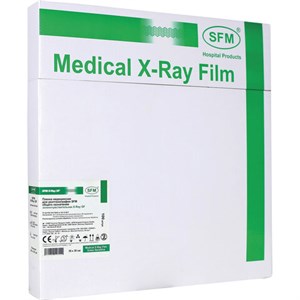 Рентгеновская пленка зеленочувствительная, SFM X-Ray GF, КОМПЛЕКТ 100 л., 35х35 см, 629108 - фото 2709420