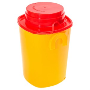 Контейнер для сбора отходов острого инструмента 0,5 л КОМПЛЕКТ 80 шт., желтый (класс Б), СЗПИ - фото 2709541