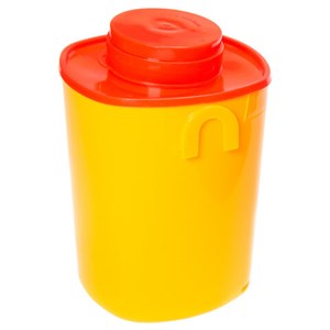Контейнер для сбора отходов острого инструмента 1,5 л КОМПЛЕКТ 30 шт., желтый (класс Б), СЗПИ - фото 2709553