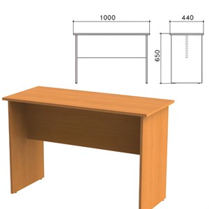 Стол приставной "Фея", 1000х440х650 мм, цвет орех милан, СФ04.5 - фото 2710039