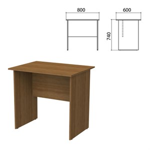 Стол письменный "Бюджет", 800х600х740 мм, орех французский, 402659-190 - фото 2710918