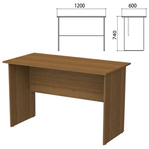 Стол письменный "Бюджет", 1200х600х740 мм, орех французский, 402660-190 - фото 2710919