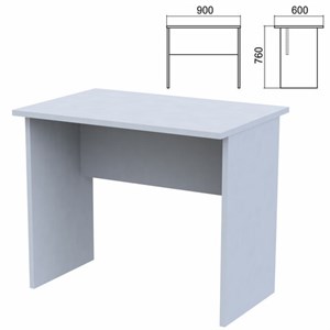 Стол письменный "Арго", 900х600х760 мм, серый - фото 2710981