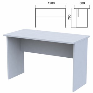 Стол письменный "Арго", 1200х600х760 мм, серый - фото 2710985
