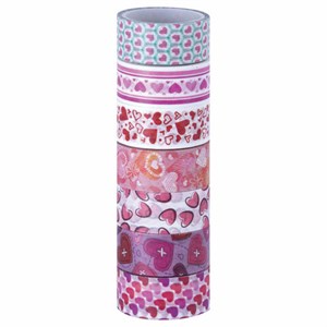 Клейкие WASHI-ленты для декора "СЕРДЦА", 15 мм х 3 м, 7 цветов, рисовая бумага, ОСТРОВ СОКРОВИЩ, 661708 - фото 2713698