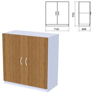 Шкаф закрытый "Бюджет", 716х349х753 мм, орех французский (КОМПЛЕКТ) - фото 2721336