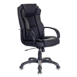 Кресло офисное CH-839/BLACK, экокожа, черное - фото 2822718
