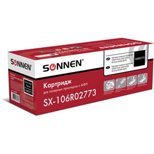 Картридж лазерный SONNEN (SX-106R02773) для XEROX Phaser 3020/3020BI/WC3025/3025BI/3025NI, ресурс 1500 стр., 364085 - фото 3024001