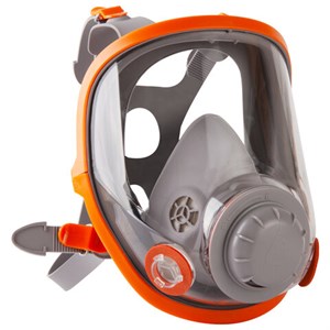 Маска полнолицевая Jeta Safety 5950, силикон, ударопрочный поликарбонат, защитная пленка, без фильтров, размер L, 5950-L - фото 3026340