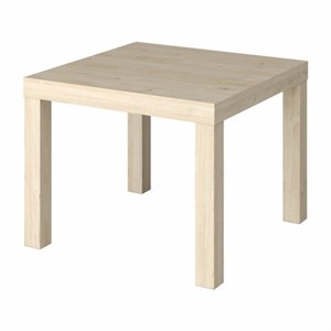 Стол журнальный "Лайк" аналог IKEA (550х550х440 мм), дуб светлый - фото 3304396