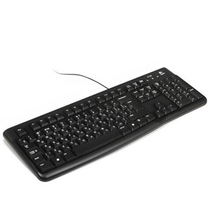 Клавиатура проводная LOGITECH K120, USB, 104 клавиши, черная, 920-002522 - фото 3304852