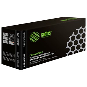 Картридж лазерный CACTUS (CSP-W2070X) для HP Color Laser 150a/150nw/178nw, черный, ресурс 1500 страниц - фото 3305966