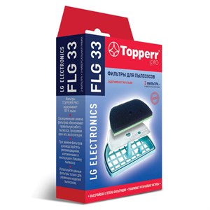 Комплект фильтров TOPPERR FLG 33, для пылесосов LG, 1152 - фото 3306493