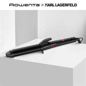 Щипцы для завивки волос ROWENTA Karl Lagerfeld CF323LF0, диаметр 32 мм, конусная форма, 120-200°C, черный, 1830008509 - фото 3306620