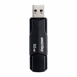 Флеш-диск 32GB SMARTBUY Clue USB 2.0, черный, SB32GBCLU-K - фото 3307457