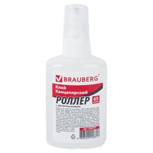 Клей-роллер канцелярский BRAUBERG (для бумаги, картона), 65 г, 226757 - фото 3445537