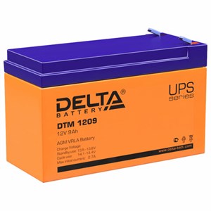 Аккумуляторная батарея для ИБП любых торговых марок, 12 В, 9 Ач, 151х65х94 мм, DELTA, DTM 1209 - фото 3445547