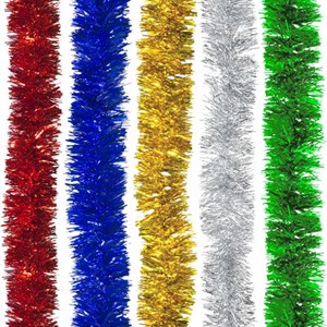 Мишура 1 штука, диаметр 50 мм, длина 2 м, ассорти 5 цветов, штрихкоды 71253, 71284, 71314, 71307, 71239, 5-18057 - фото 3446013