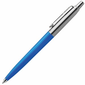 Ручка шариковая PARKER "Jotter Plastic CT", корпус синий, детали из нержавеющей стали, блистер, синяя, 2076052 - фото 3447410